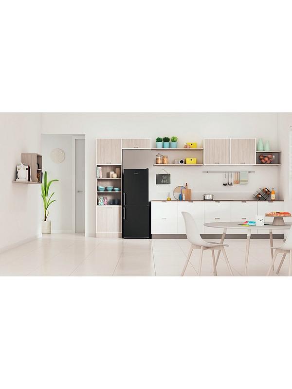 Indesit IB55532B Low Frost Fridge Freezer - Black - Image 3